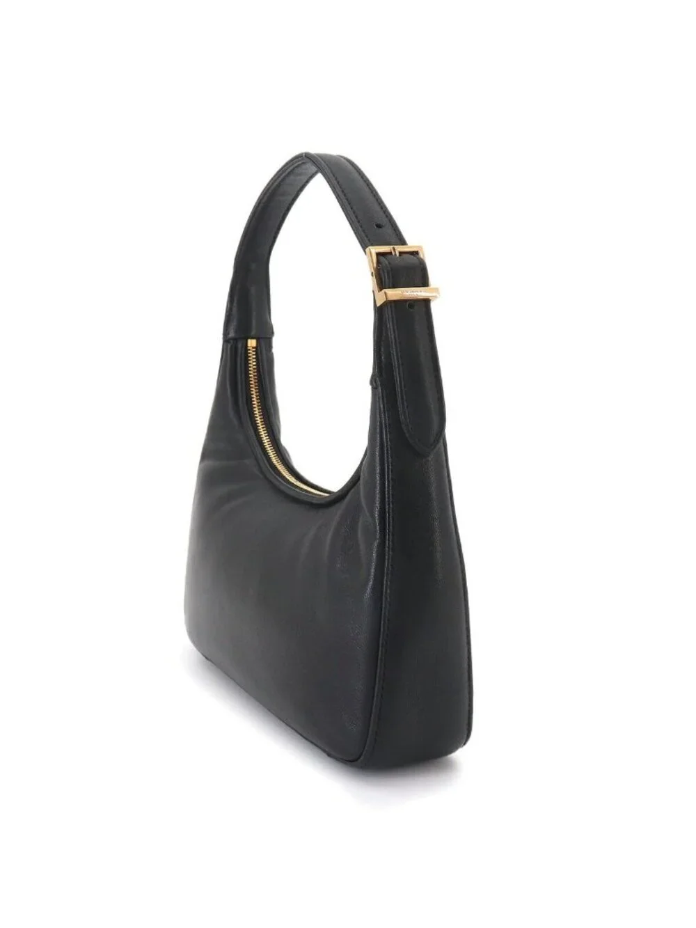 Saint Laurent Calypso Mini Hobo Hand Leather Black Gold